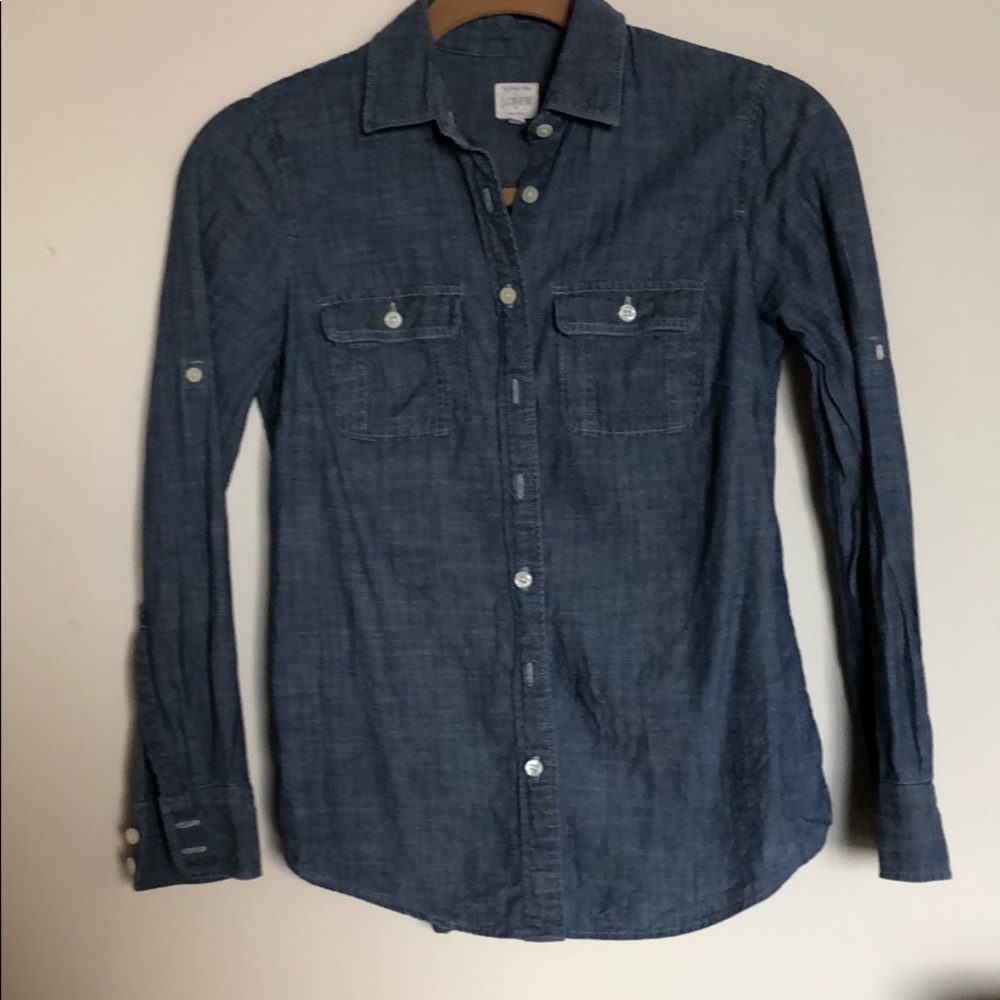 JCrew chambray button up shirt